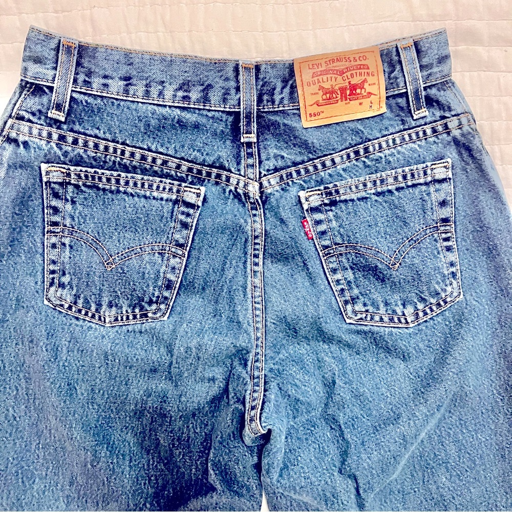 Levi’s 550 Relaxed Fit Tapered Leg Jeans, Sz 8P - Picture 4 of 8